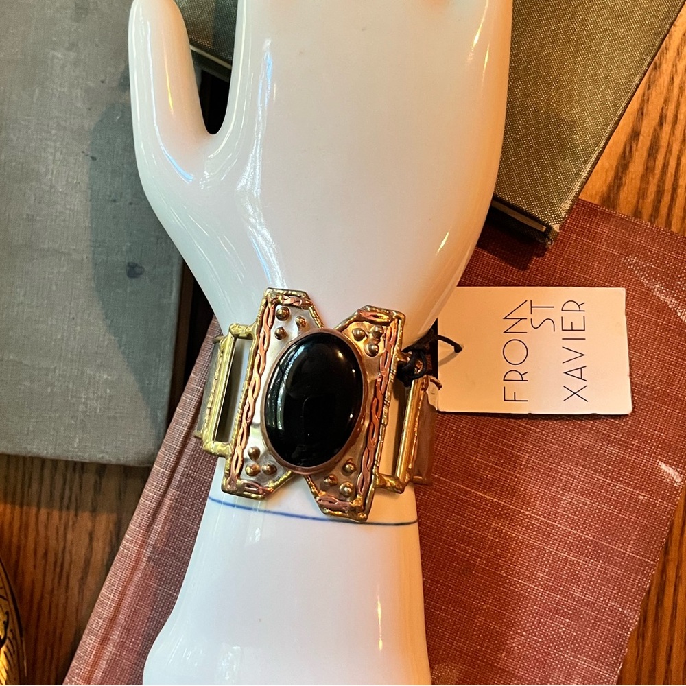 From St Xavier Ela Black Onyx Cuff